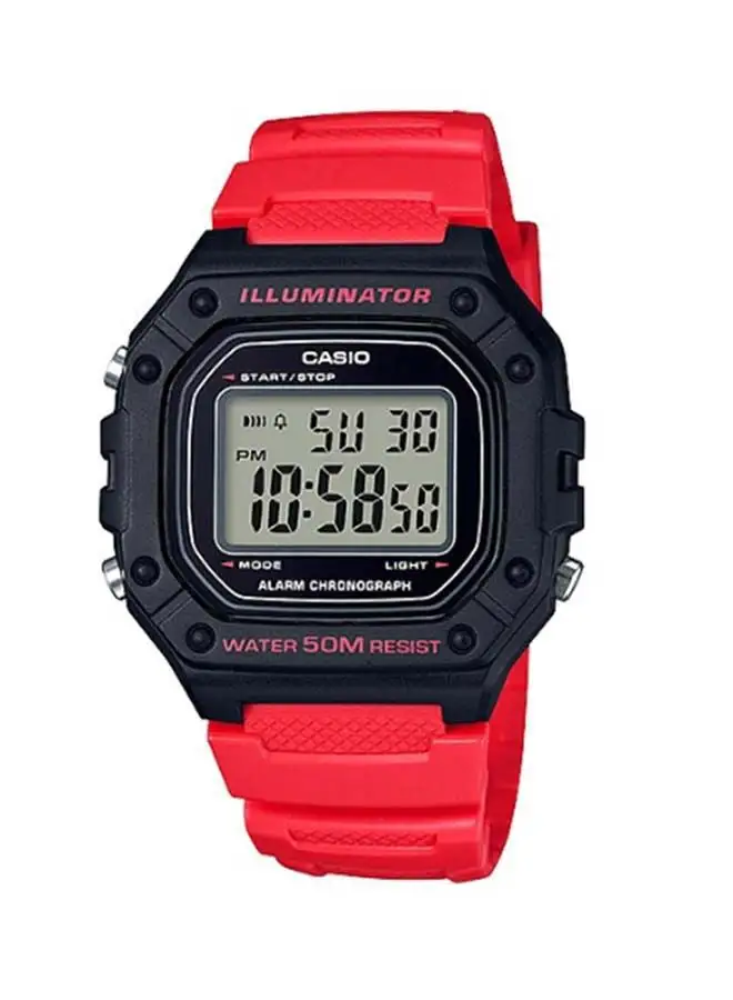 CASIO Men's Resin Digital Wrist Watch W-218H-4BVDF