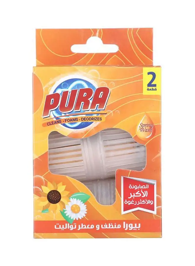 Pura Toilet Block 2 Pcs Orange 