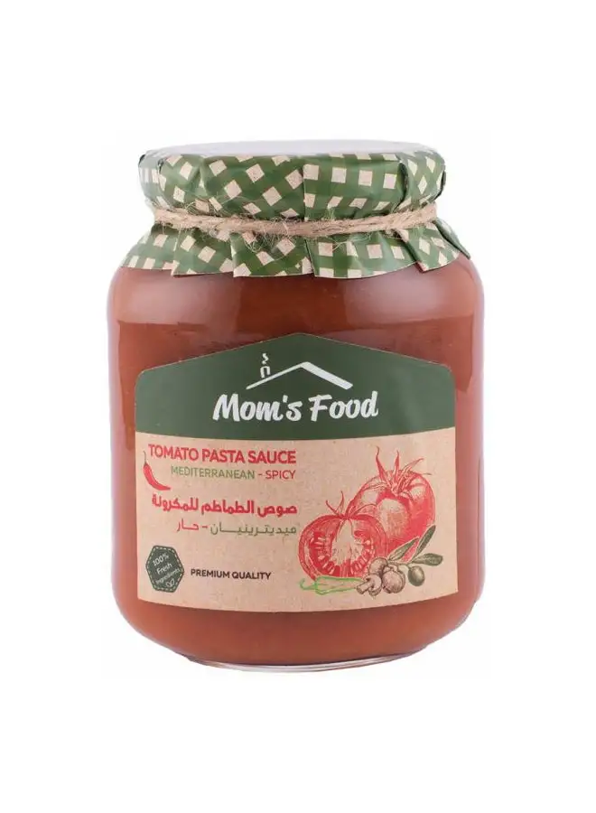 Mom's Food Mediterranean Spicy Tomato Pasta Sauce Jar 375grams