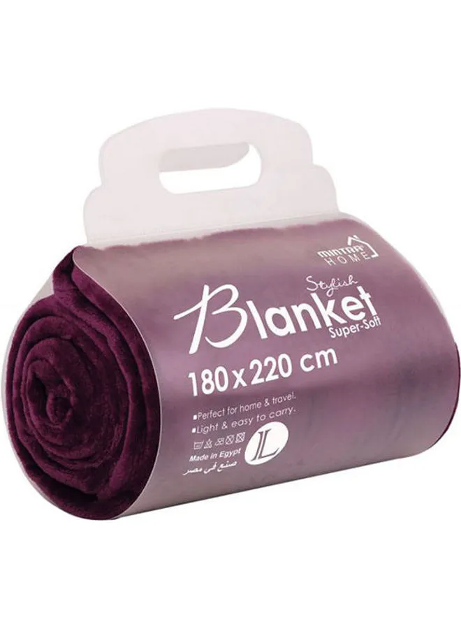 Mintra Warming Microfiber Blanket Polyester Purple 220x180cm