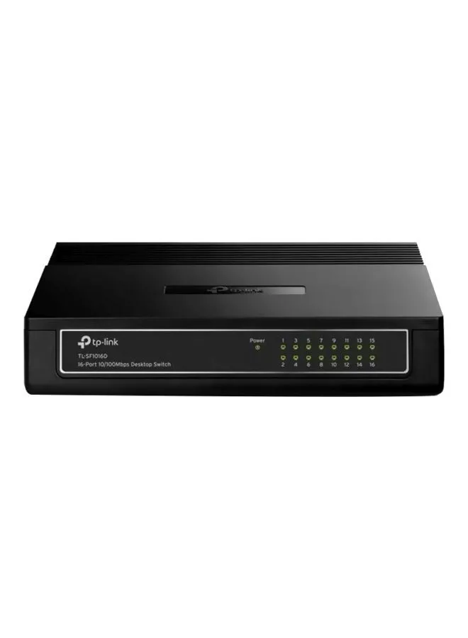 TP-LINK 16-Port 10/100Mbps Desktop Switch - Black 