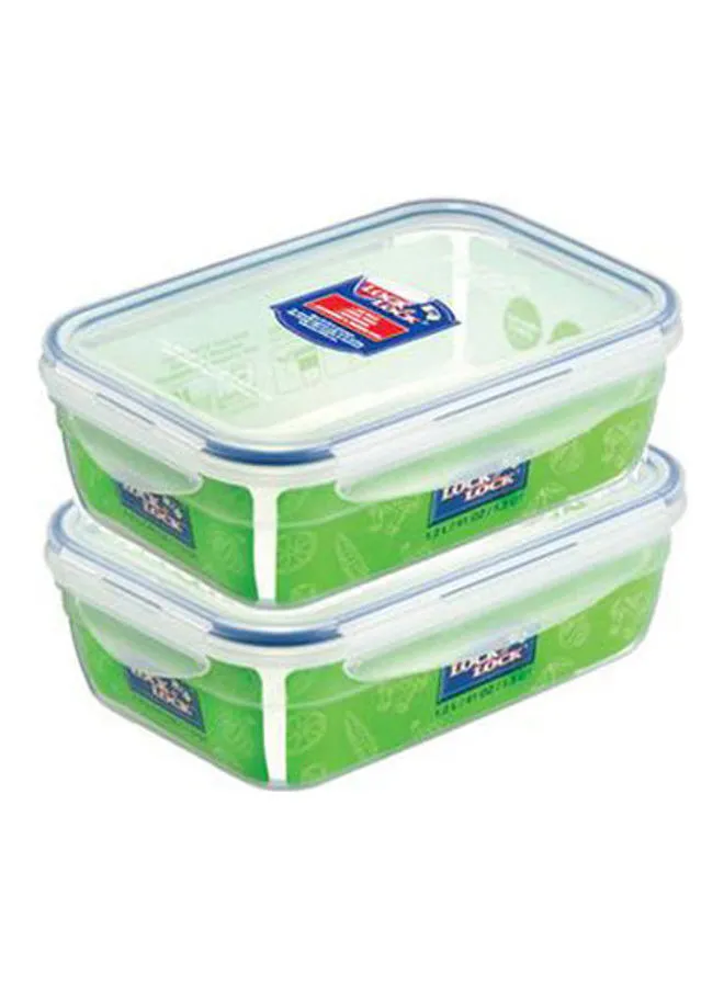 LocknLock Food Containers-Storage And Organization Clear-Blue 1.2Liters