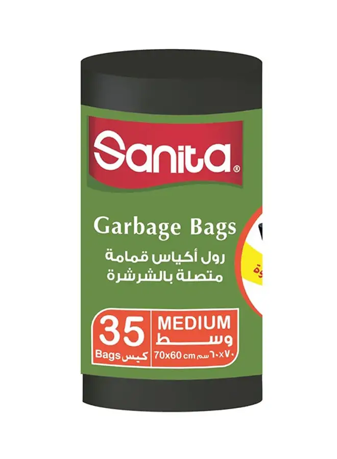 Sanita Garbage bags (70*60) - 35 bags Black 500grams