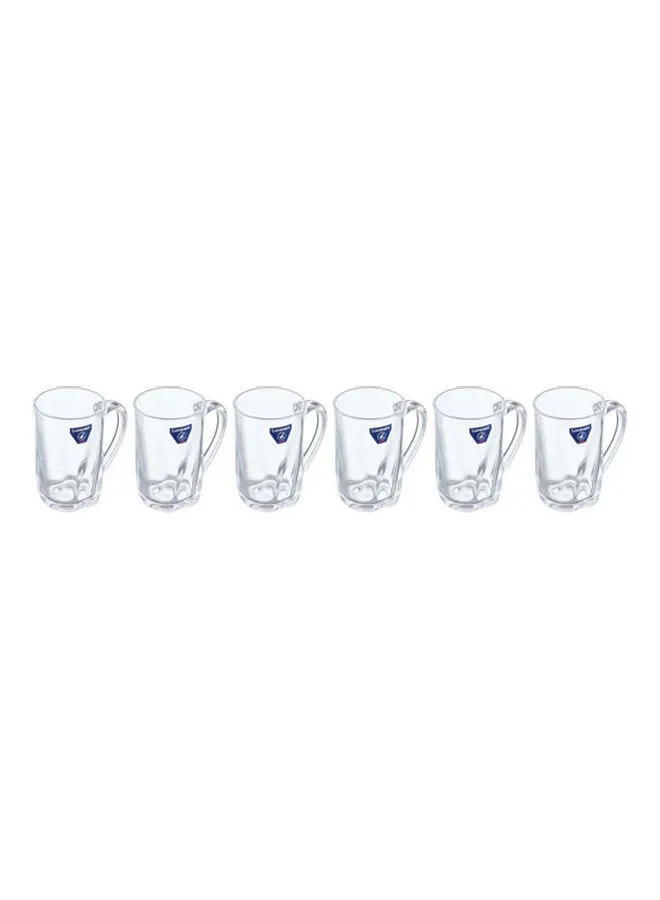 Luminarc Volare Glass Tea Cups Set, 6 Pieces Clear 
