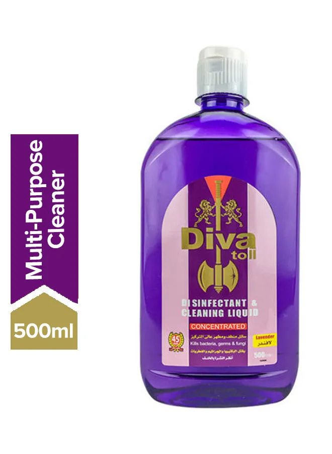 Diva toll concentrated general disinfectant Cleaner lavender scent 500ml