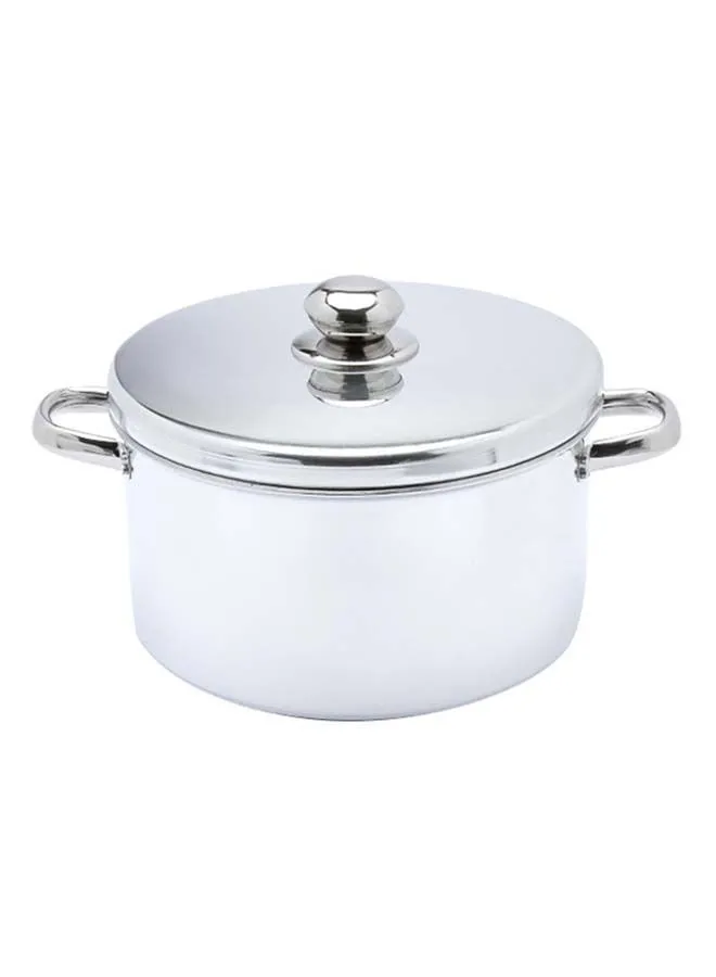 El Zenouki Power Aluminum Cooking Pot- Silver Size 18