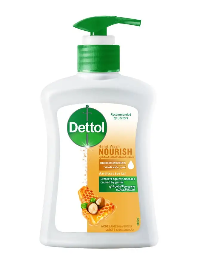 Dettol Nourish Anti-Bacterial Hand Wash With Honey And Shea Butter 200ml