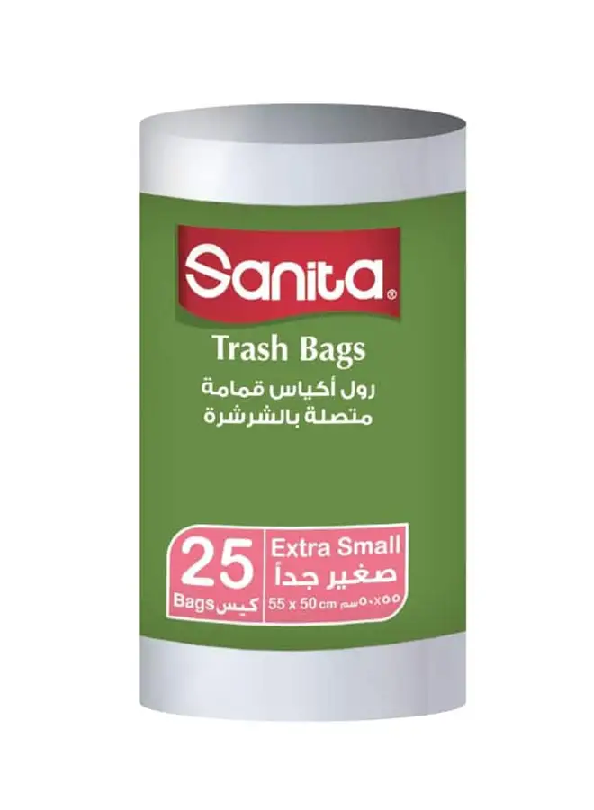 Sanita Sanita Trash Bags Extra Small White White 55x50cm