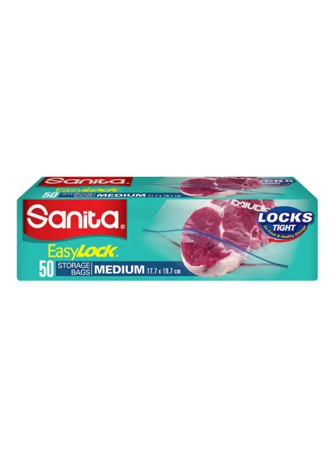 Sanita Sanita Easy Lock Medium 50 bags 17.7x 19.7cm