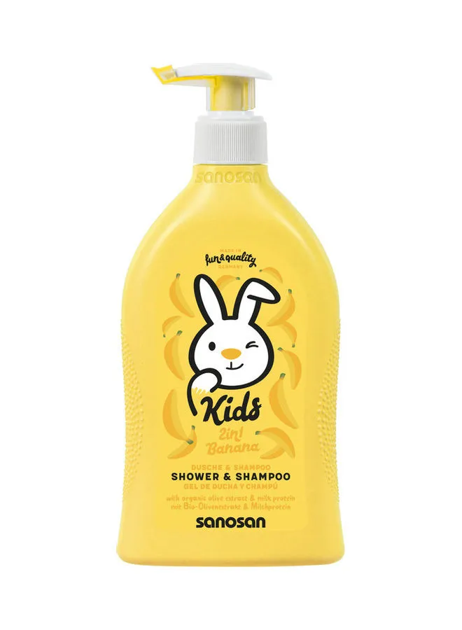 sanosan Kids 2in1 Banana Shampoo & Shower Gel (SLS Free) 400ml