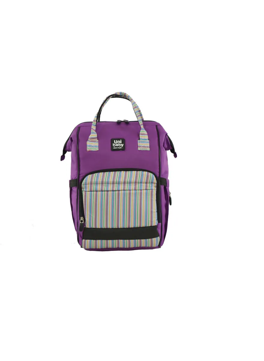 Uni baby Diaper Bag Purple  Patterned