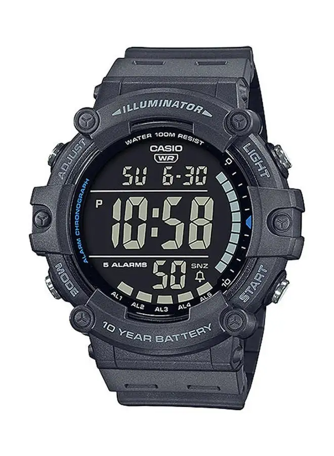 CASIO Men's Rubber Digital Watch Ae-1500Wh-8Bvdf 