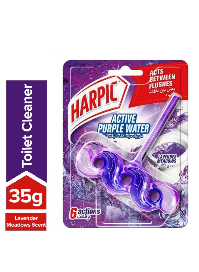 Harpic Toilet Cleaner Blocks with Lavender Meadows Scent 35grams