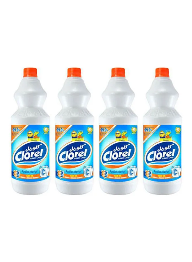 Clorel Antibacterial Bleach- 4 Pieces White 1050grams