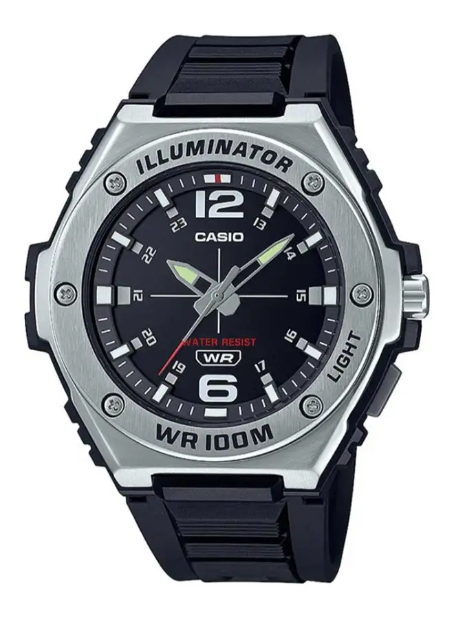 CASIO Men's Resin Band Analog Wrist Watch MWA-100H-1AVDF - 51mm - Black