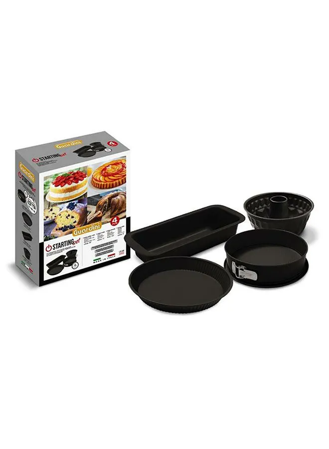 Guardini 4-Piece Starting Bakeware Pan Set Black 30-28-23-24cm