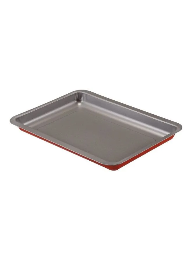 Guardini Rossana Baking Sheet Red/Silver 37 x 32cm