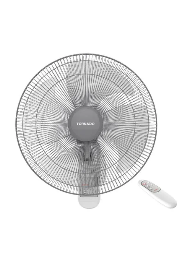 TORNADO Wall Fan 16 Inch, 4 Blades, Remote 250 W TWF-30 White