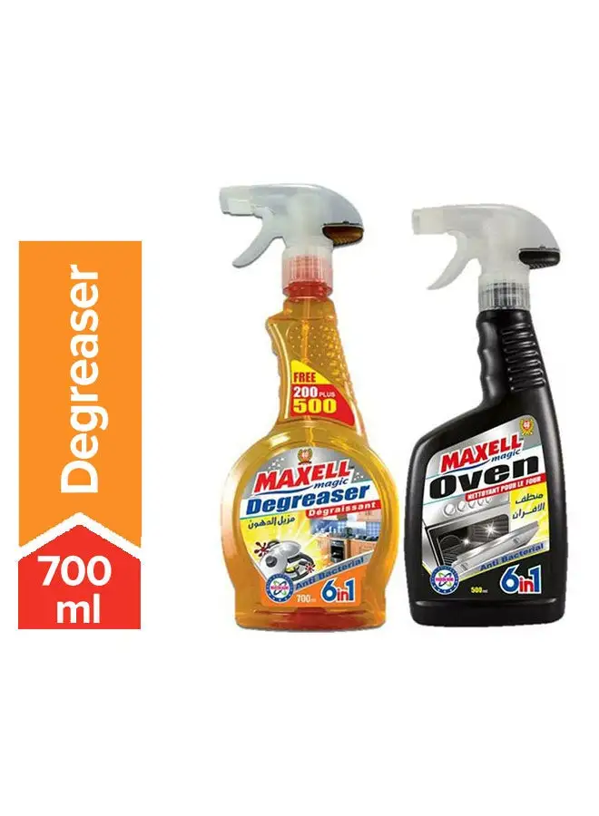 Maxell Magic Oven Cleaner 500Ml + Degreaser Trigger Multicolour 700ml