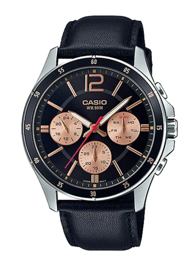 CASIO Men's Enticer Water Resistant Chronograph Watch Mtp-1374L-1A2Vdf 