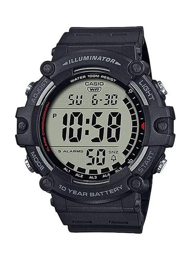 CASIO Men's Rubber Digital Watch Ae-1500Wh-1Avdf