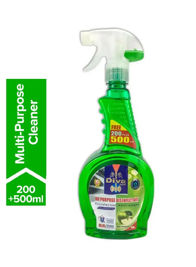 Diva toll Apple Scent General Disinfectant Spray 200ml+500ml