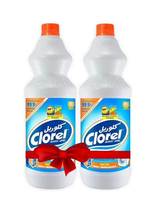 Clorel Liquid Bleach - Pack Of 2 White 1050ml