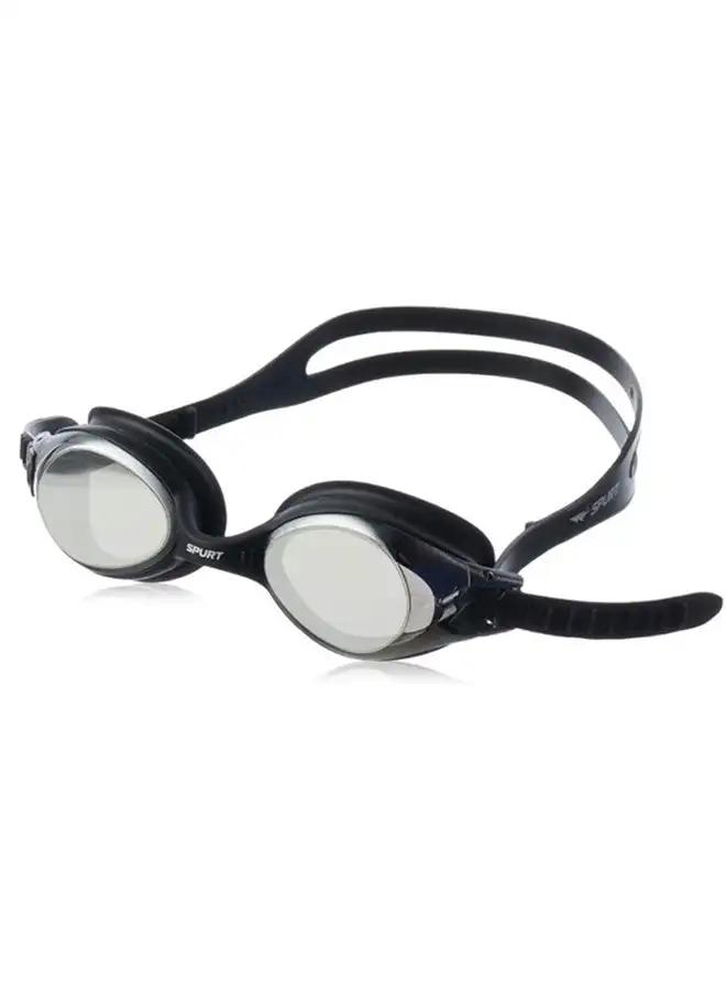 Spurt Mirrored Lens Swimming Goggles Black 80grams