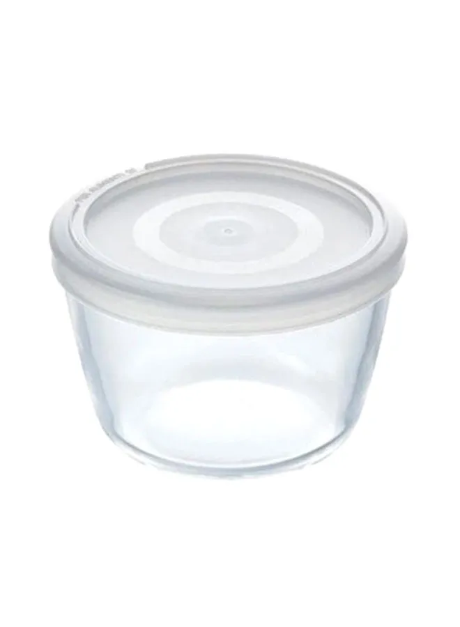 PYREX Cook And Freeze Round Food Box Clear/White 16cm 