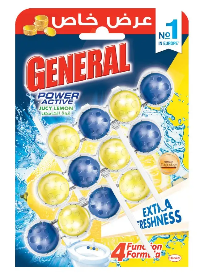 General Toilet Cleaner ( 4in1 ) - Trio Pack -Lemon 150grams