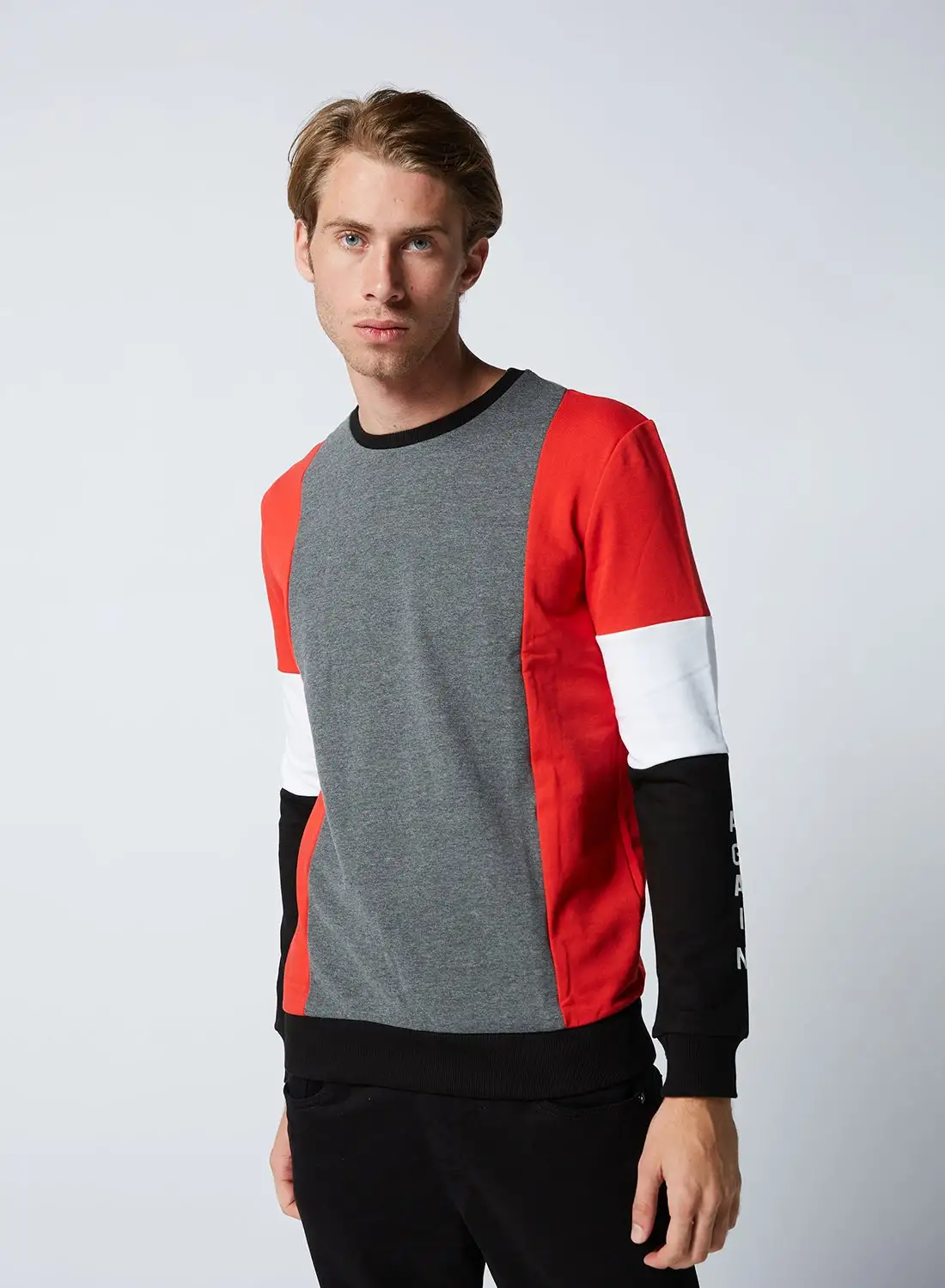 OR Colorblock Sweatshirt Grey