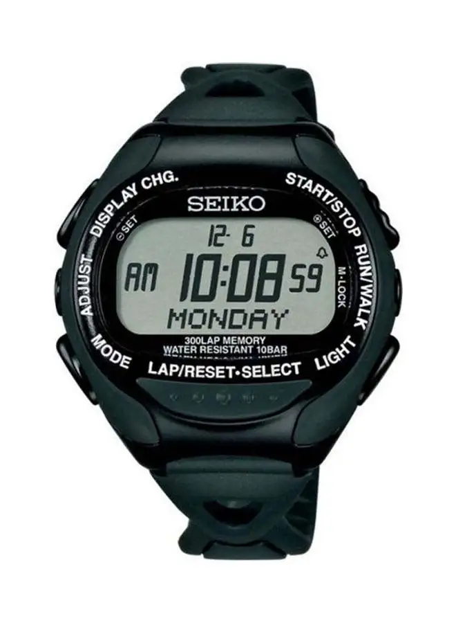 Seiko Men's Rubber Digital Watch SBH015J