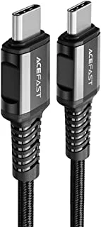 ACEFAST USB-C to USB-C Aluminum Alloy Charging Data Cable 1.2 Meter Black