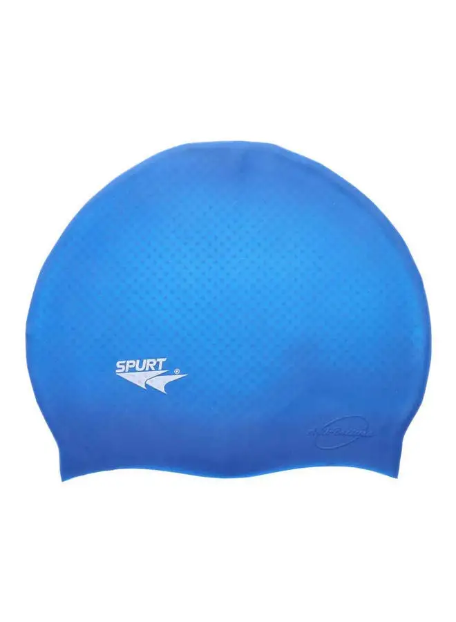 Spurt Granular Silicone Swimming Cap In Zipper Bag