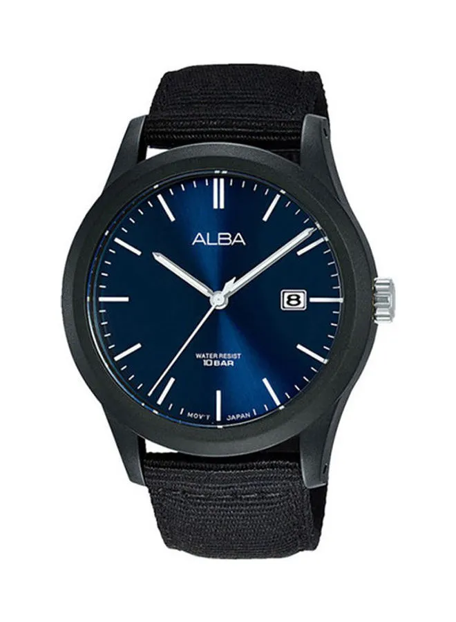 Alba Men's Fabric  Analog Wrist Watch AS9K25X 