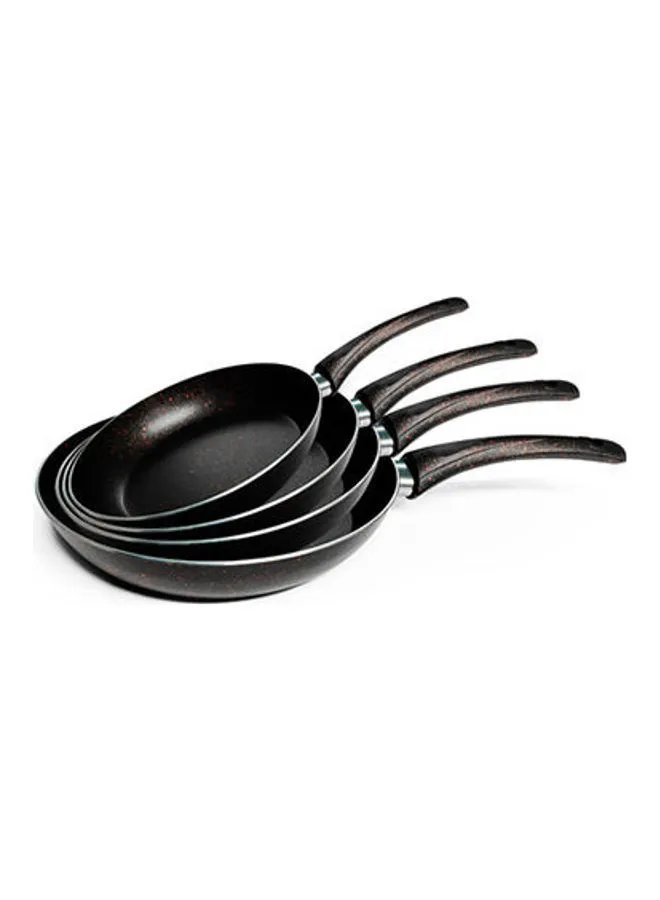 NOUVAL Frying Pan Set 4 PCs Black 16-18-20-24cm