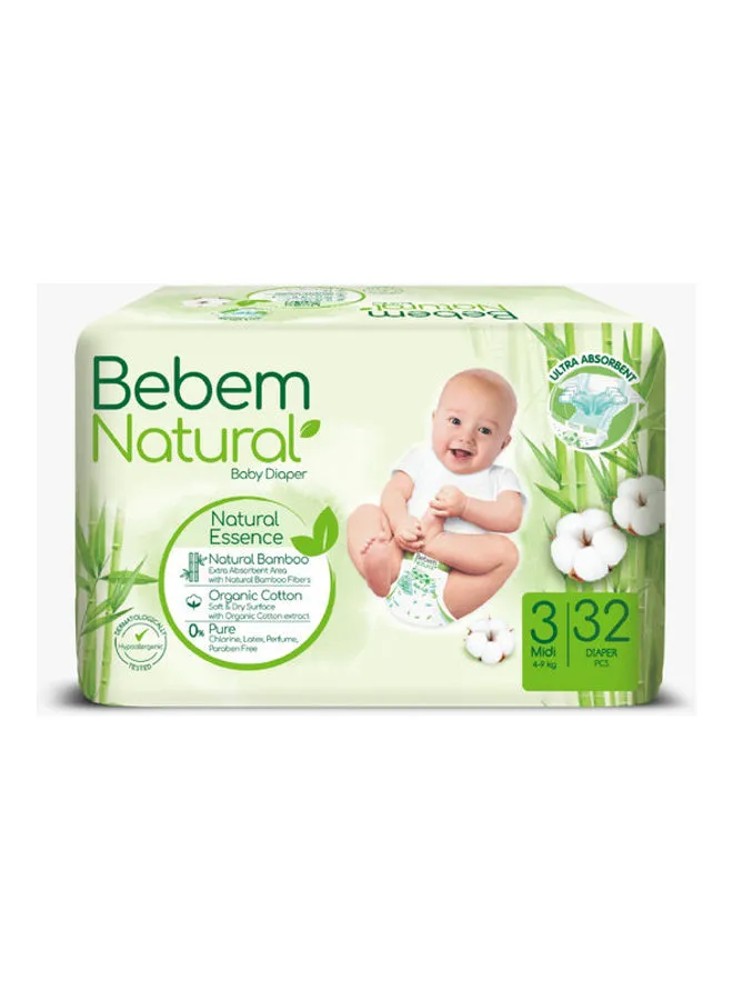 Bebem 32 Piece - Baby diaper size 3 from 4-9 kg 