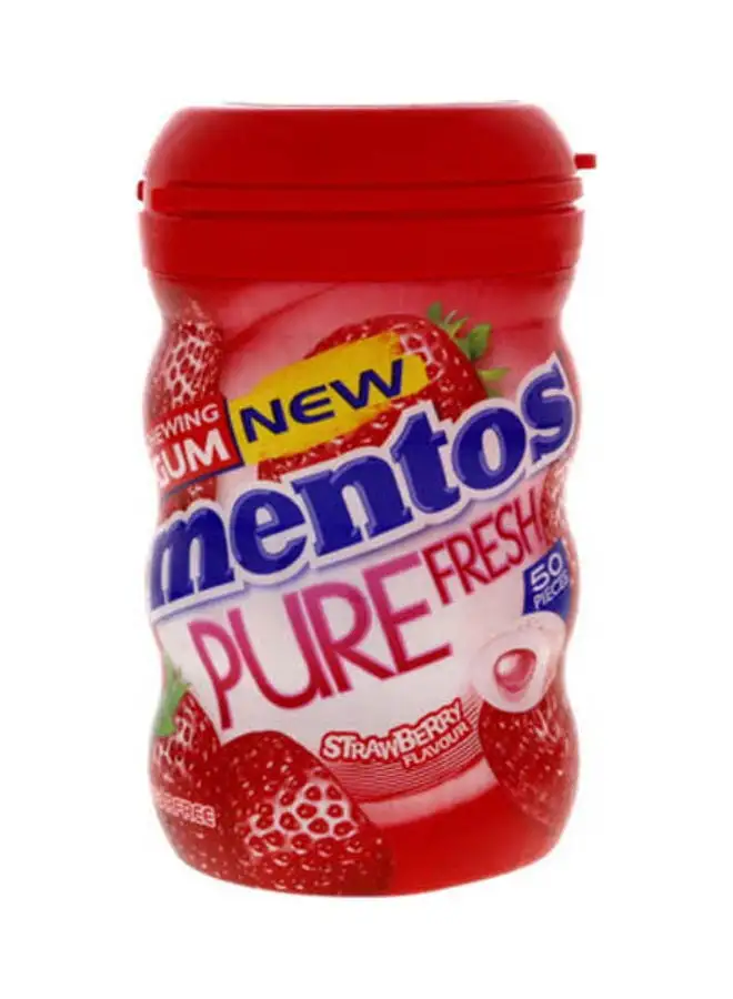 Mentos Bubble Pure Fresh Strawberry Jar . 87.5grams