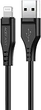 ACEFAST C3-02 USB-A To Lightning TPE Charging Data Cable 1.2M - Black