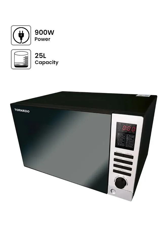 TORNADO Microwave Grill  10 Menus 25 L 900 W MOM-C25BBE-BK Black