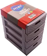 Max Plast Plastic Storage Cabinet With Multiple Drawers