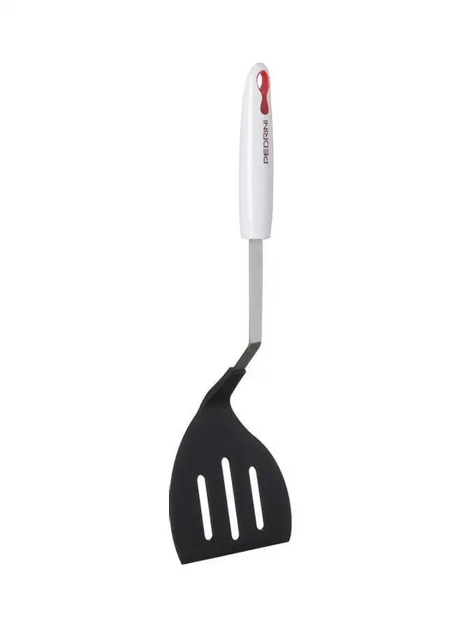 PEDRINI Wok Slotted Turner With Nylon Head White /Black/Red