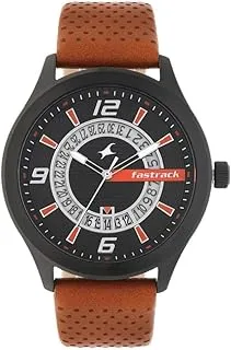 Fastrack Loopholes Black Dial Analog Watch for Men 38050NL02