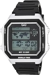 Q&Q Digital White Dial Men's Watch-M196J003Y