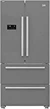 Beko gne60500x no frost stainless steel refrigerator with digital touch screen, 2 doors and 2 drawers, 539 liters - silver