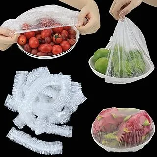 Nanaborn Fresh keeping bags 100pcs food storage covers to put on plates and bowls for leftovers shrinkable cling film bag elastic for fruit/vegetable/meat