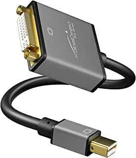 KabelDirekt - محول / محول Mini DisplayPort (Mini DP) إلى DVI (أقصى دقة 4K / 60 هرتز ، جهات اتصال مطلية بالذهب عيار 24 قيراطًا ، لأجهزة iMac و MacBook) سلسلة PRO