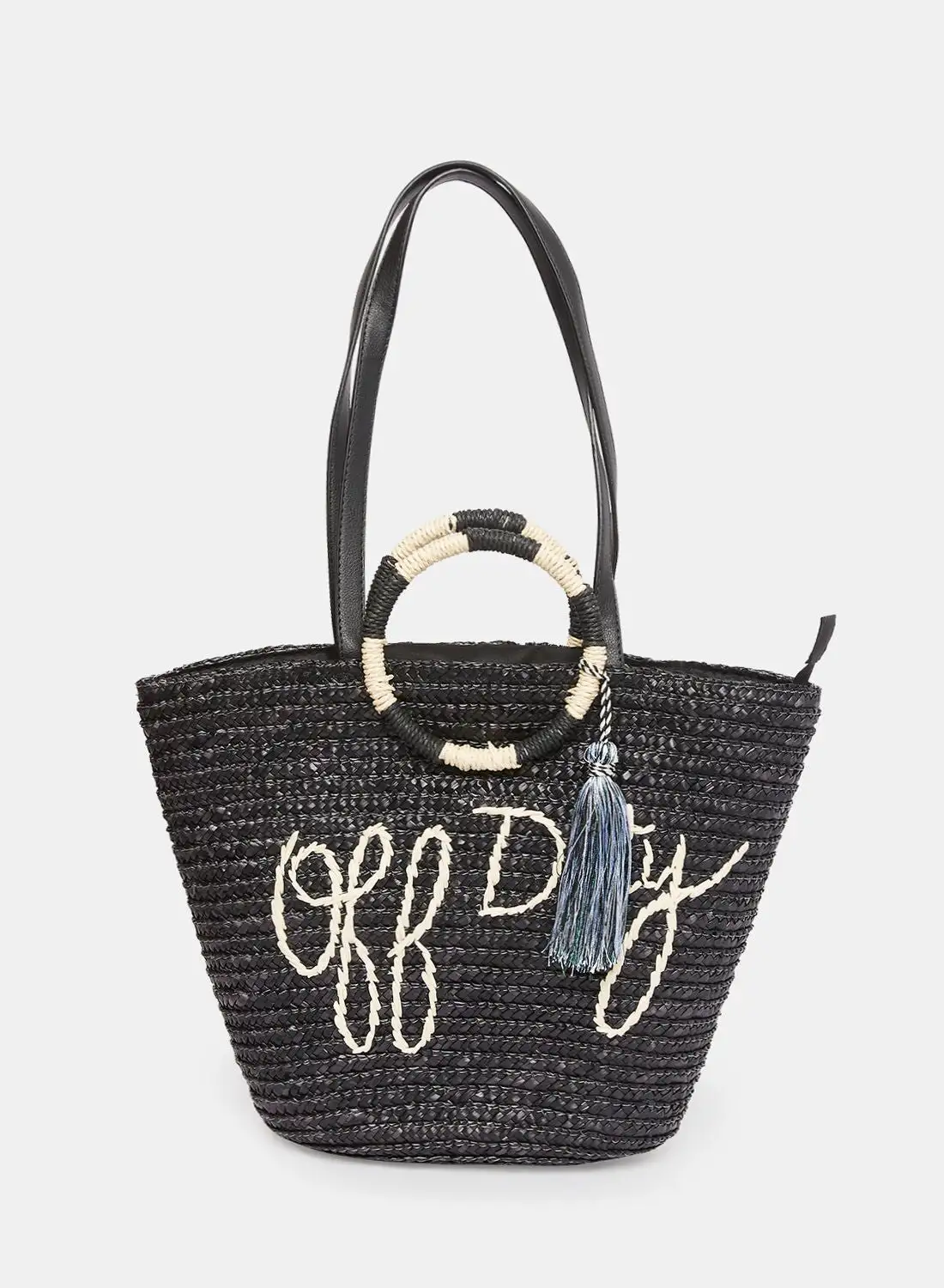 Dalydress Dare Slogan Detail Tote Bag