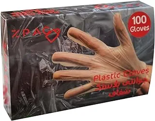 Zpac disposable plastic gloves - 100pcs