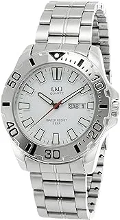 Q&Q Standard Analog White Dial Men's Watch - A174J201Y